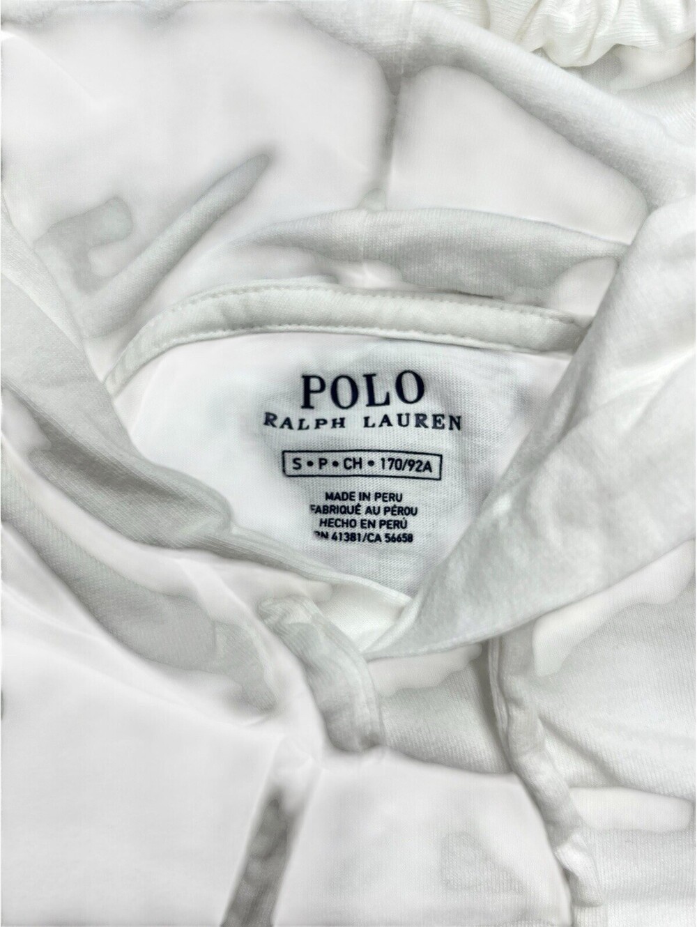 Polo Ralph Lauren White Lightweight Hooded Tee | Navy Pony | Minimal Coastal - Picture 5 of 8